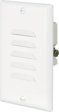 7739W 15-Amp 120-Volt LED Steplight with Vertical and Horizontal Louvered Wall P