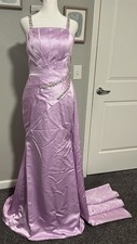 Ball Gown Prom Dress Event Purple Long Size 2 NWT