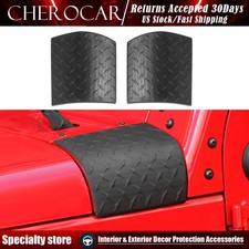 2x Cowl Body Armor Cover Sport Exterior Accessories For Jeep Wrangler Jk 07-17
