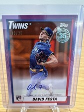 2025 Topps Update David Festa 35th Anniversary rookie Auto 10/25  Twins