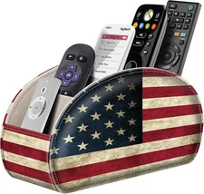 (5 Compartments) TV Remote Control Holder Caddy Desktop Makeup Brush Organizer