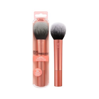 Real Techniques Ultra Plush Powder Makeup Brush, For Setting Powder, Bronzer, &