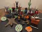 Vintage Playmobil Pirate and Viking Figure and Accessory Lot See Photos