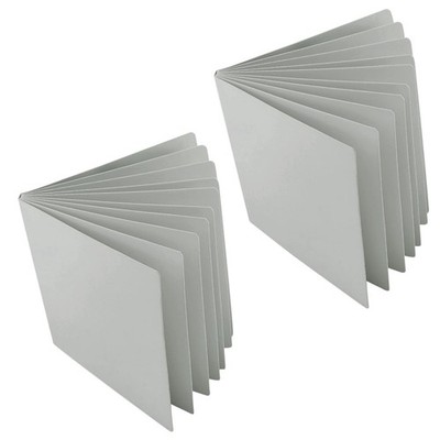 SUPERFINDINGS Blank Board Book 10 Sheets Square Paper 210x210x9.5mm, White 
