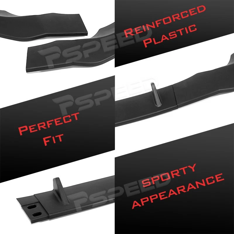 Alerón de parachoques delantero PP negro mate para Audi A4 Quattro 2020-2023 2024 Foto 4 de 4