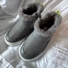 Cat Jack Toddler Double Zipper Gray Slip On Indiana Boots Size 6