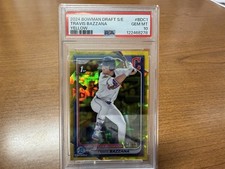 2024 Bowman Chrome Draft Sapphire Edition Travis Bazzana Yellow /75 PSA 10