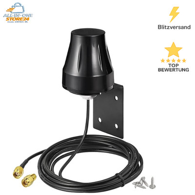 WLAN Antenne Dualband 2,4 GHz 5,8 GHz RP-SMA SMA Wandhalterung Bingfu