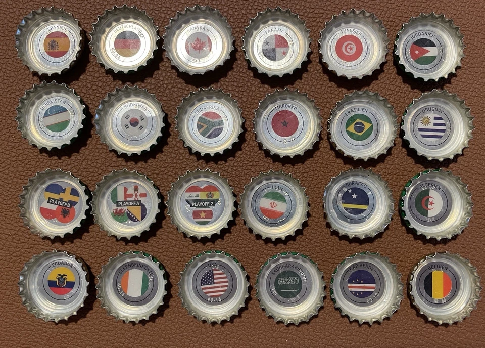 Bitburger 24 Kronkorken Fußball WM 2026 - Bild 1 von 1