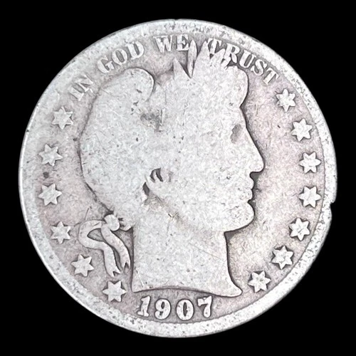 1907-O Barber Silver Half Dollar