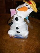 Disney Frozen Singing OLAF Plush Doll Sings Summer Song Snowman Elsa Hat
