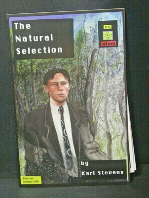 The Natural Selection #1 Atom Comic Karl Stevens Flyer Stapled Inside Cover