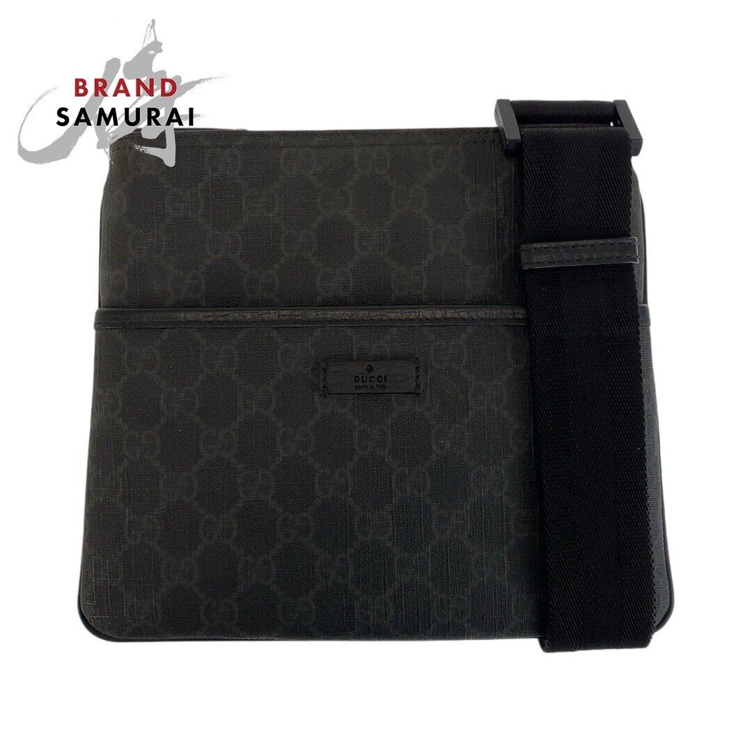 Gucci Black Gg Supreme Canvas 162905 Crossbody Shoulder Bag Gucci Black Gg Supreme Canvas 162905 Crossbody Shoulder Bag