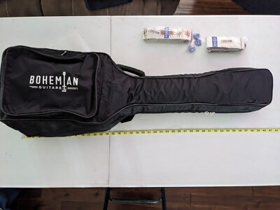 Guitar Bag With Two Straps And Three Packages Of Picks. 