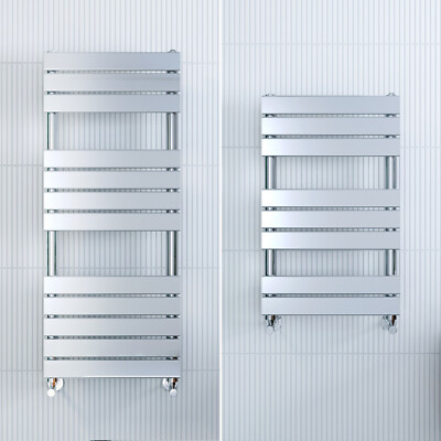 Heated Towel Rail Radiator Chrome Designer Flat Panel Bathroom Warmer Rad |  eBay