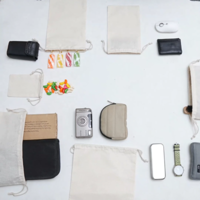 25-Pack 2x3 Inch Organic Cotton Muslin Bags - Double Drawstring, Natural, Reusable Eco-Friendly Gift & Favor Bags