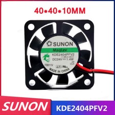 SUNON KDE2404PFV2 4010 24V 1.4W 2pin Mute Maglev Cooling Fan