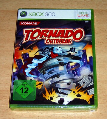 Tornado Outbreak Xbox 360 Konami PAL Neu & Sealed VGA Ready Very Very Rar