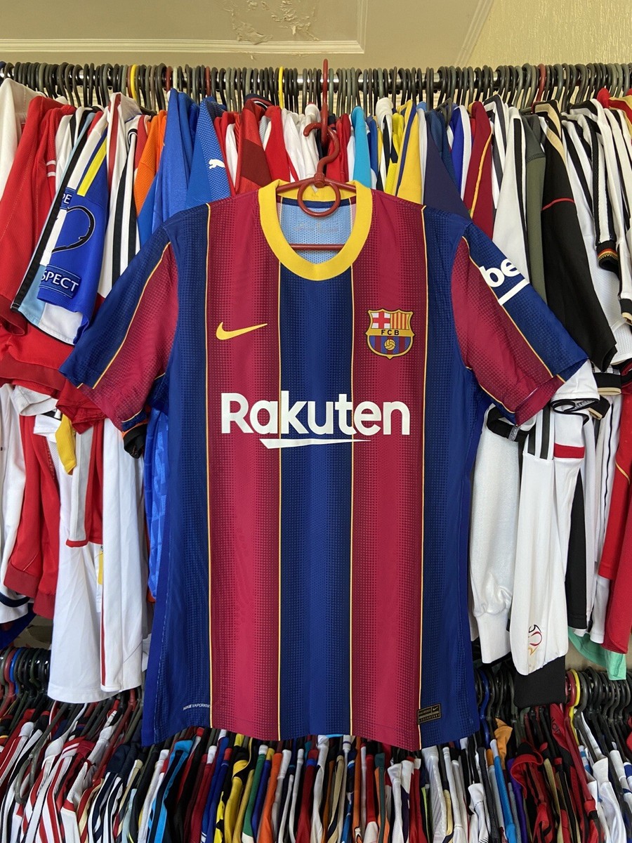BARCELONA 2020 2021 HOME SHIRT JERSEY PLAYER ISSUE AUTHENTIC