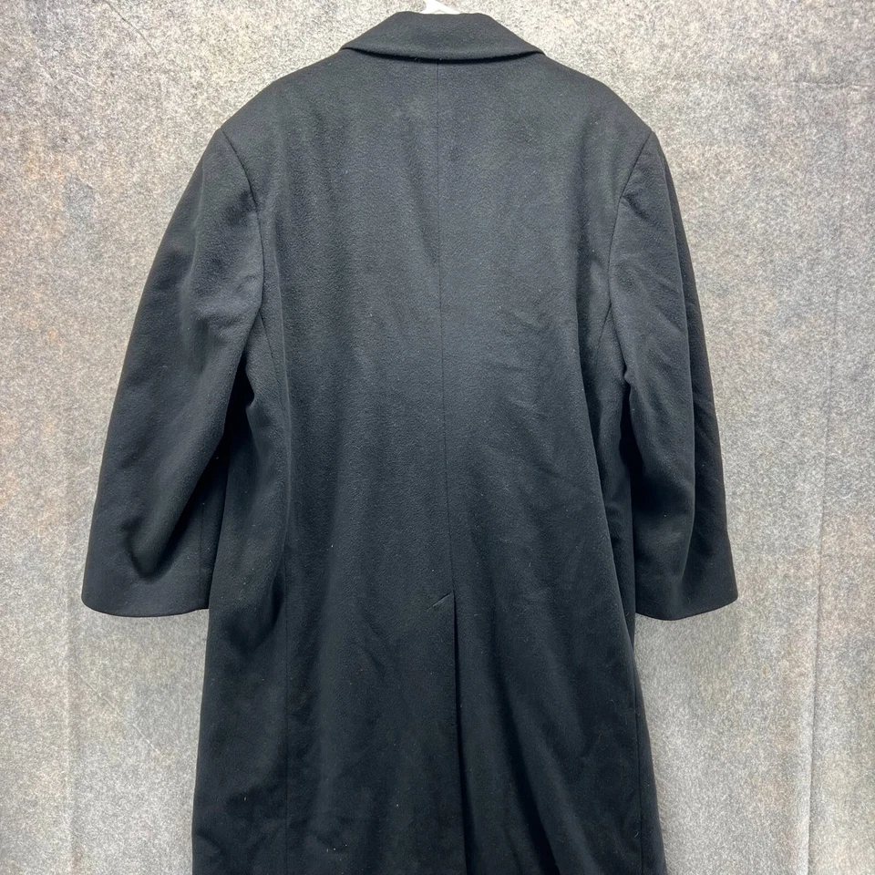 Gabardina Mark Shale para hombre 42R negra Trump 100 % cachemir chaqueta vintage años 90 Foto 2 de 4