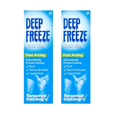 2x Deep Freeze Cold Gel 100g - Neck pain, Back and Shoulder Pain Cooling