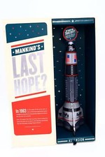 Rare SyFy Ascension Mechanical Tin Litho Rocket Ship with Original Promotion Box