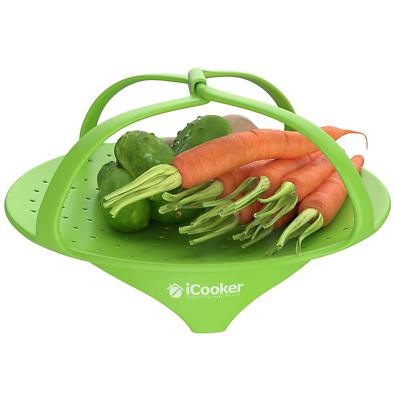 Vegetable Steamer [Heat Resistant] - Premium Quality Silicone Steamer Microwave 