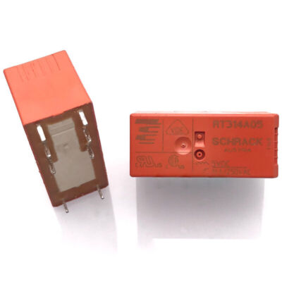 2PCS SCHRACK RT314A05 Power Relay 5VDC 8Pin 16A 250V #E1*