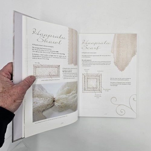 The Haapsalu Shawl Reiman Knitted Lace Estonia Hardcover Craft Pattern Book VG+ - Picture 14 of 22