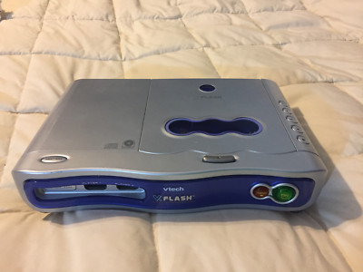 VTECH V.FLASH GRAY HOME EDUTAINMENT SYSTEM LEARNING SYSTEM CONSOLE
