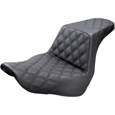Saddlemen Step Up 2-Up Seat - Lattice Stitched (Black) 818-29-175