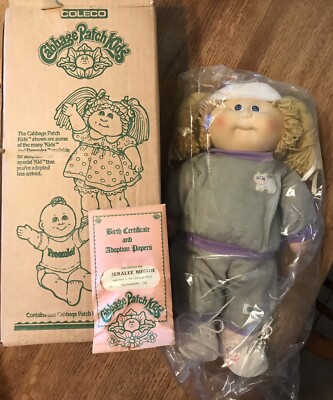 1983 Cabbage Patch Kids Doll Blonde Girl.