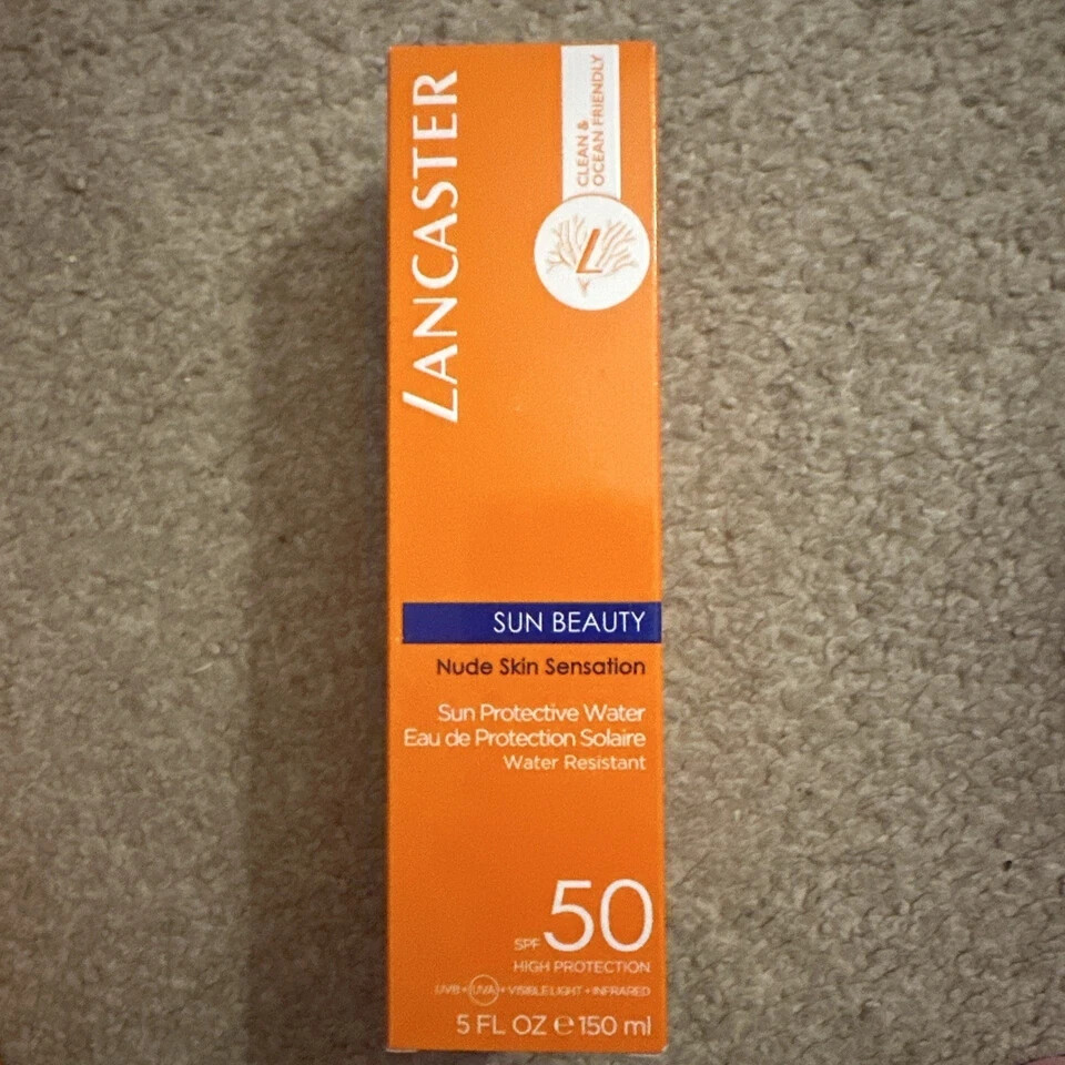 Lancaster Sun Beauty Sun Protective Water SPF50 150ml Invisible Sunscreen NEW
