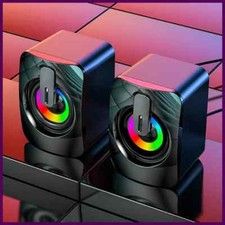 Computer Speakers PC Sound Box HIFI Stereo Microphone USB Wired Caixa De Som wit