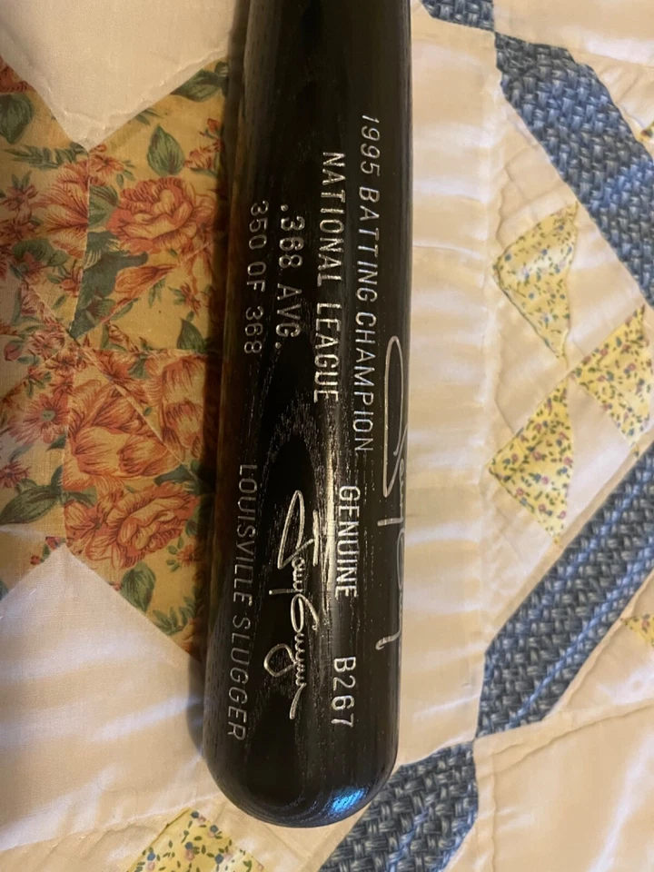 HOF Tony Gwynn Autographed 1995 Batting Title Bat Louisville Slugger #350/368 - Image 3 of 4