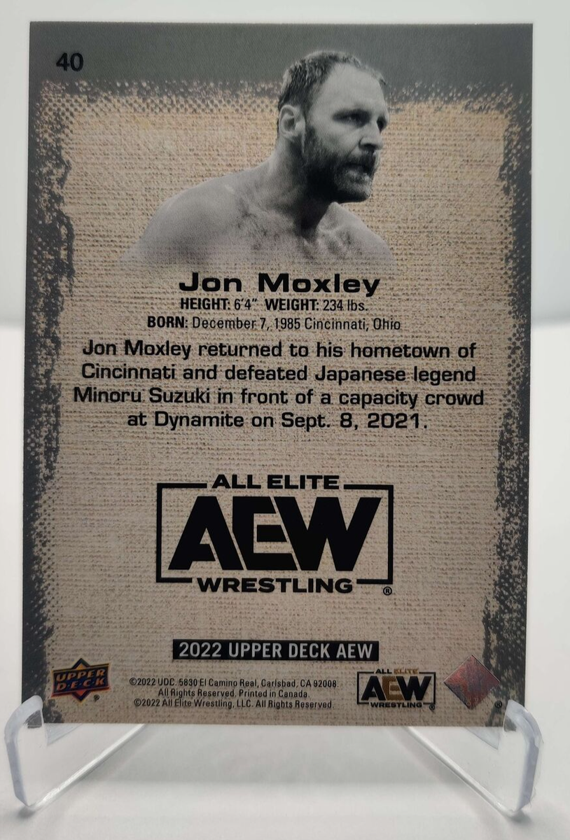 2022 Upper Deck AEW #40 Jon Moxley wrestling card