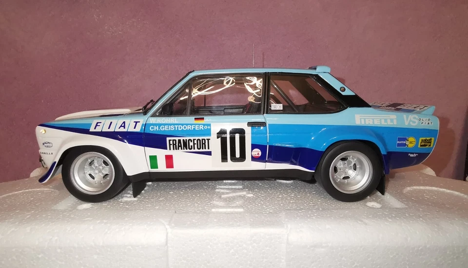 Fiat 131 Abarth Monte Carlo 1980 #10 Rohrl Kyosho cod.08373A - Immagine 2 di 4