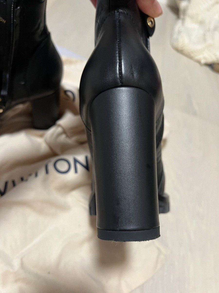 Louis Vuitton Star Trail Ankle Boots, Black On Black Louis Vuitton Star Trail Ankle Boots, Black On Black