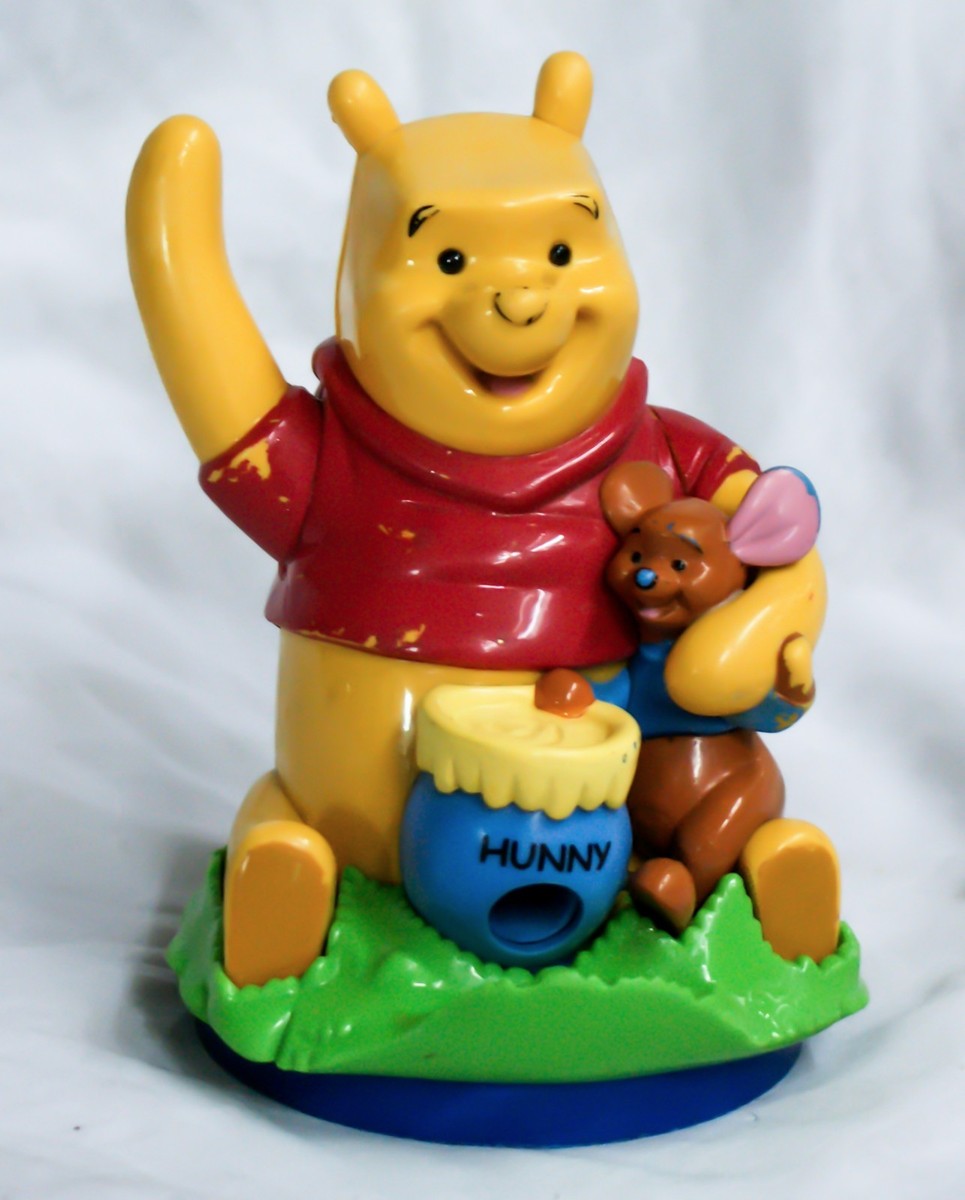 Winnie the Pooh honey pot candy dispenser figure Disney 5