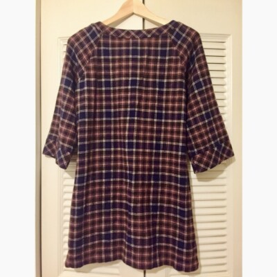 Uniqlo Brown/Chocolate Plaid Wool Dress Asian M | eBay