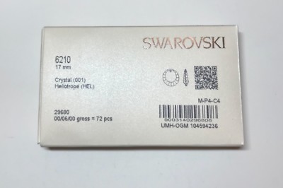 ②SWAROVSKI 6210 CRY 17mm 72個 ②SWAROVSKI 6210 CRY 17mm 72個