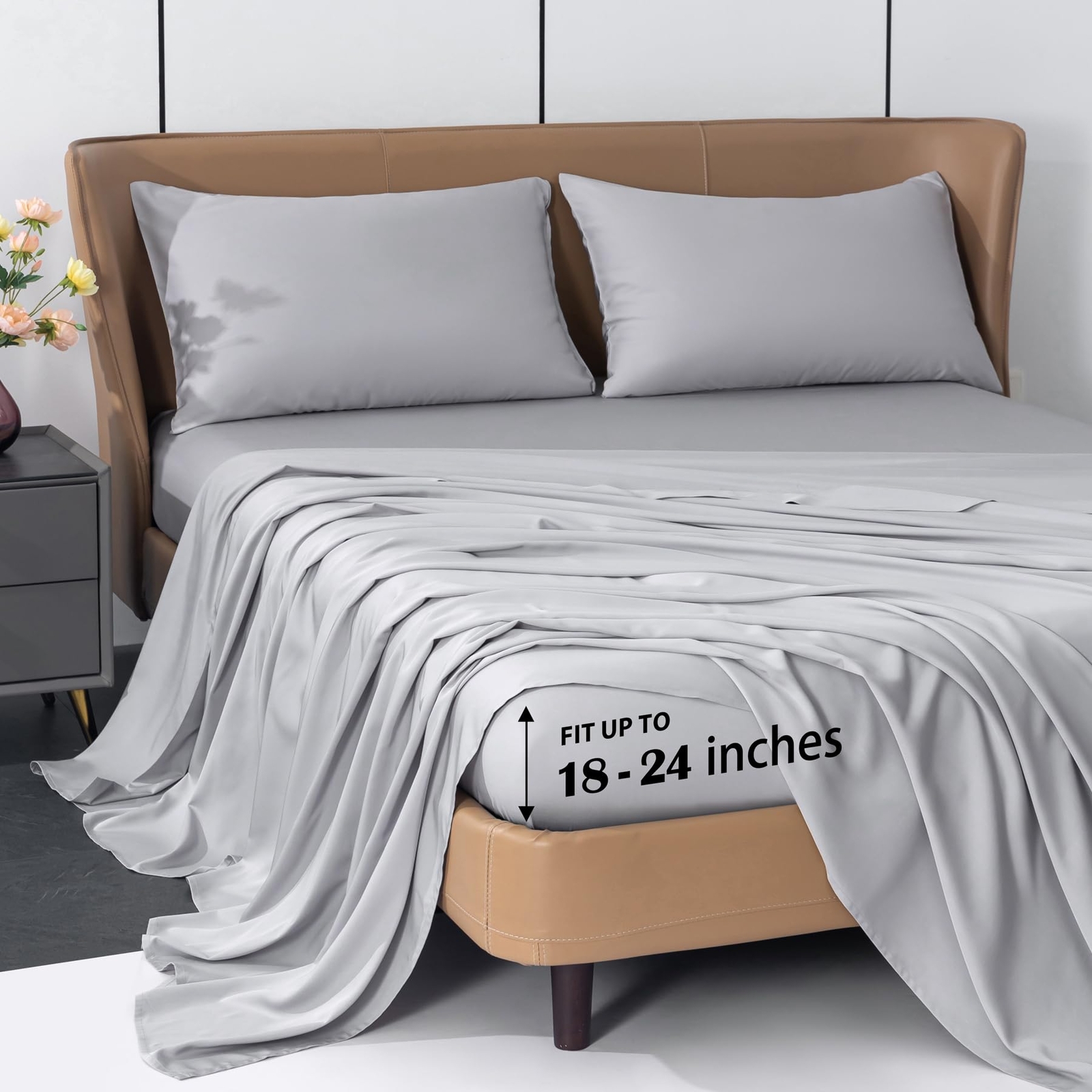 Cooling Sheets Rayon Derived from Bamboo 18