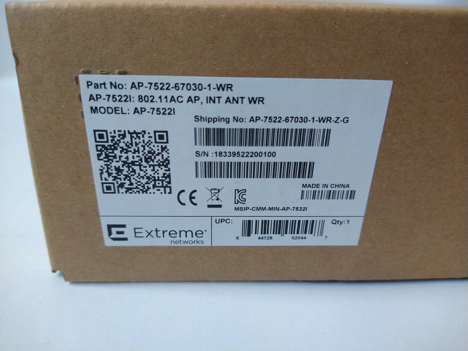 Extreme Networks WiNG AP-7522-67030-1-WR Dual Radio Wireless Access Point - Image 4 of 4