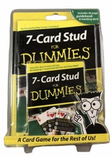 7-Card Stud For Dummies 2004 gioco di carte con guida 40 pagine sigillato nuovo