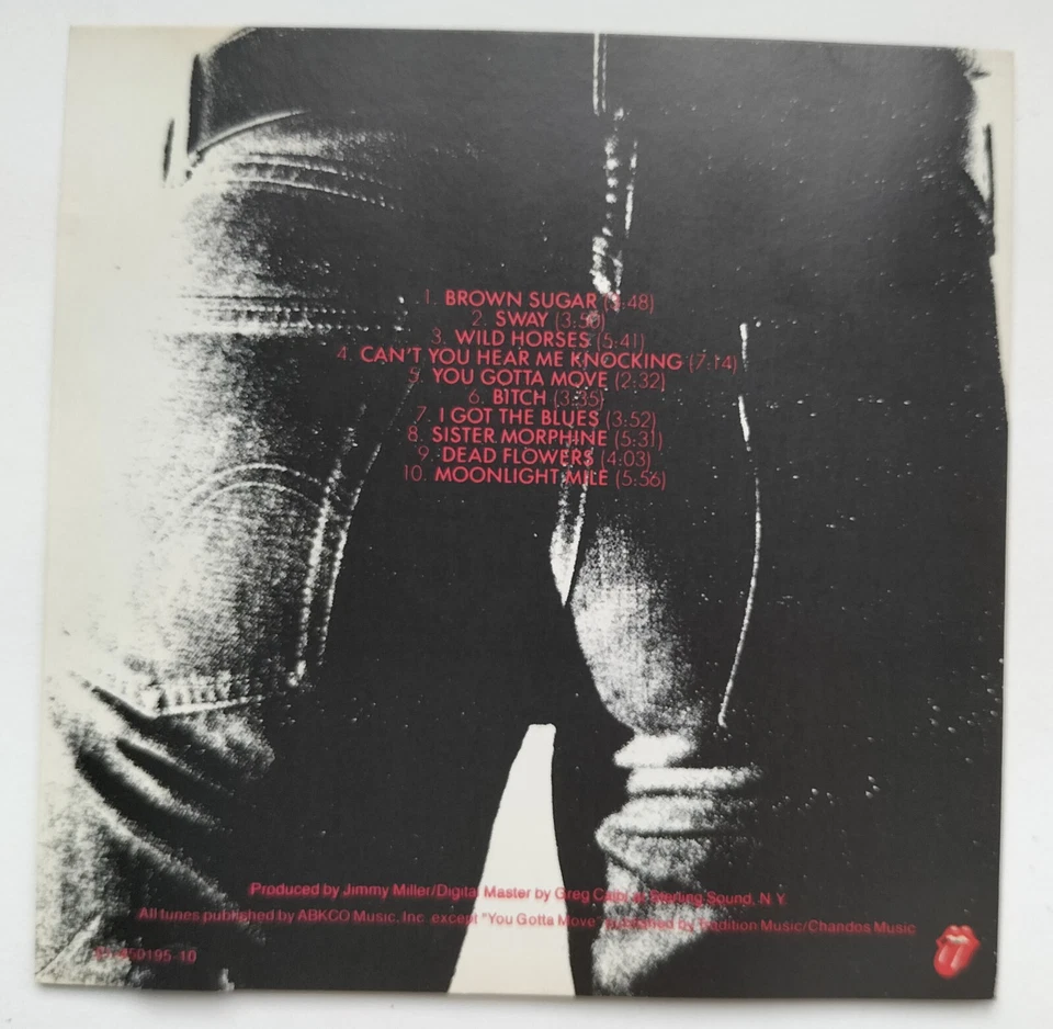 THE ROLLING STONES Sticky Fingers CD JAPAN 1986 Mick Jagger Beatles Elvis no OBI - Bild 4 von 4
