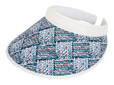 Top Headwear Two-Tone Weave Clip-On Visor