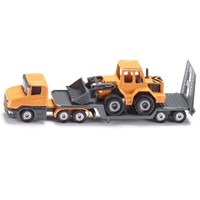 Scania Tieflader Mit Radlader Gelb Druckgussmodell Siku 1616