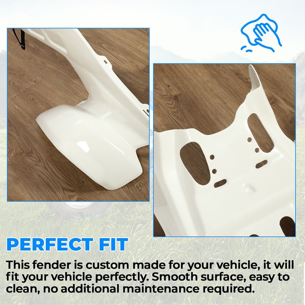 NEW WHITE FOR 1986-1989 HONDA TRX 250R PLASTIC FRONT AND REAR