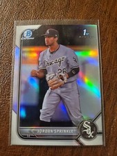 2022 Bowman Draft Chrome Jordan Sprinkle 1st Base Refractor #BDC-183 White Sox