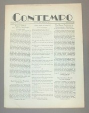 Lawrence, D.H. . THE SHIP OF DEATH.. In Contempo Vol. III, 8. Fragile & Scarce